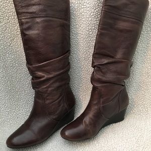 Women’s Steve Madden Divvaa brown leather boots